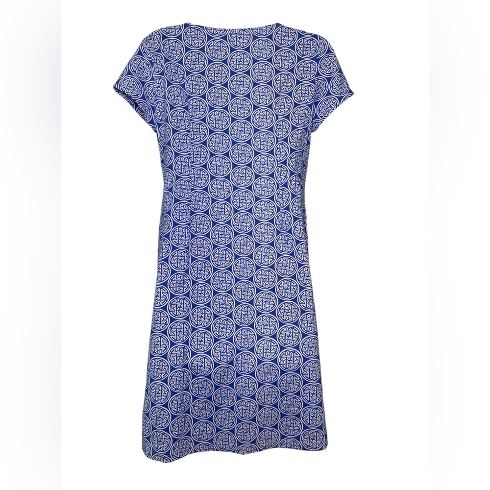 Katherine Way Golf Resort Performance Dress Blue White Small - Picture 3 of 6
